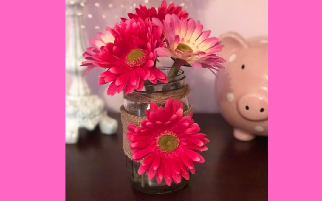 Easy DIY Mason Jar Vase with Flowers