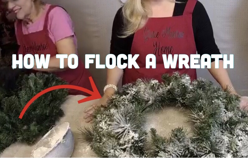 How To Flock a Christmas Wreath