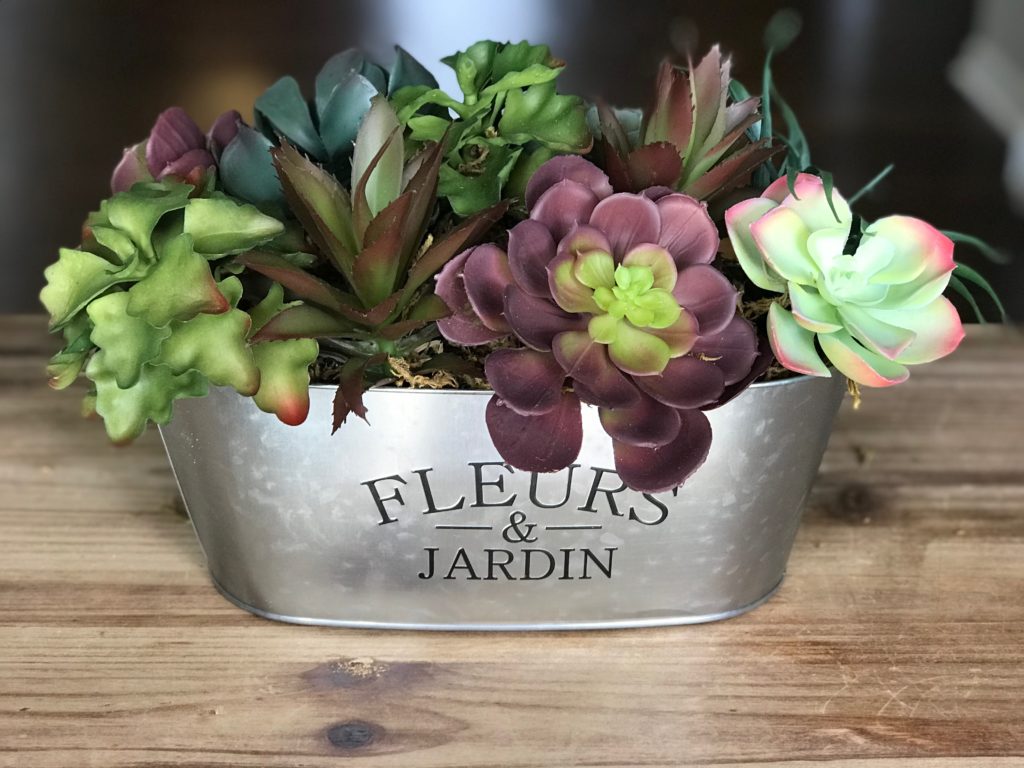 DIY Artificial Succulent Arrangement Cheap and Easy