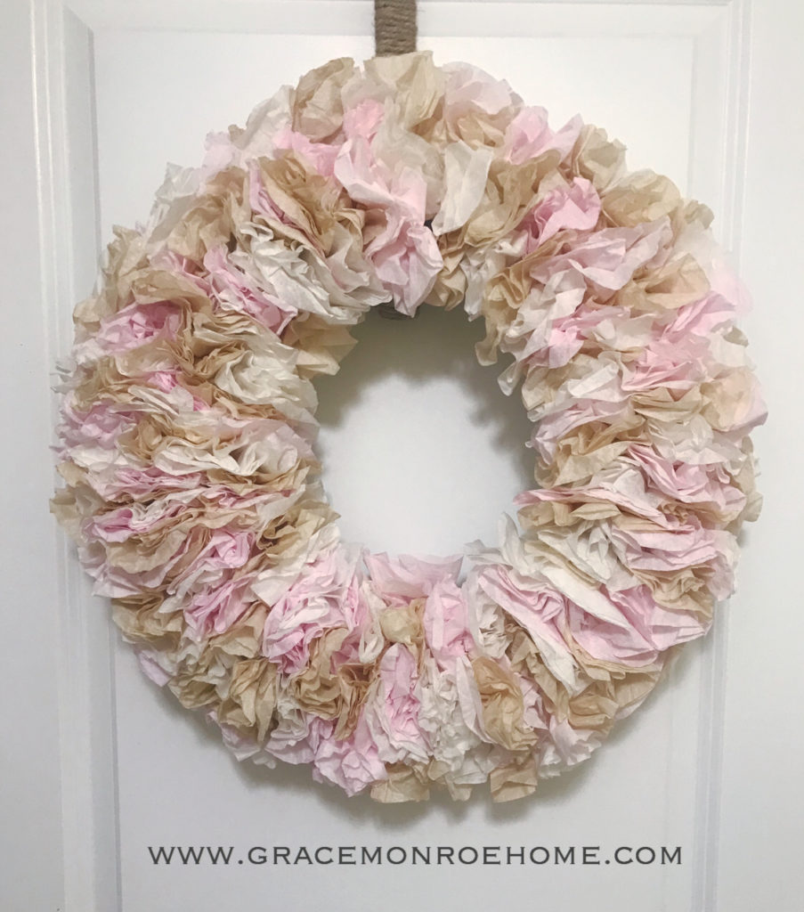 How to Make a Coffee Filter Wreath - Cheap & Easy DIY Wreath
