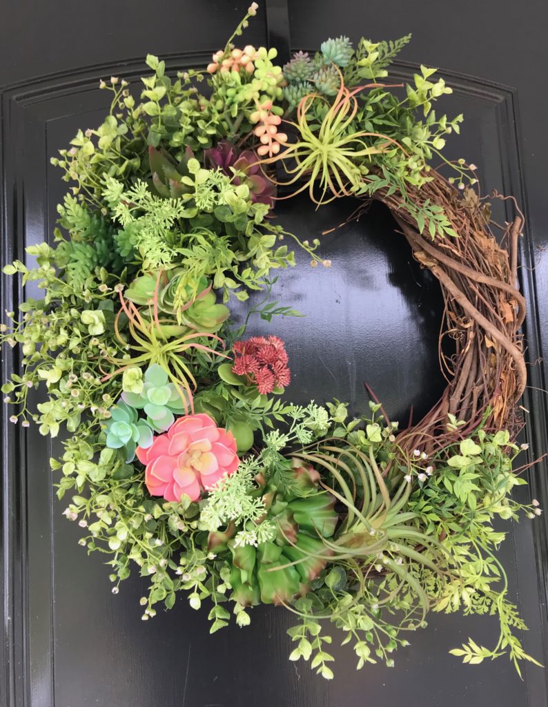 How to Make a DIY Succulent Wreath With Artificial Succulents