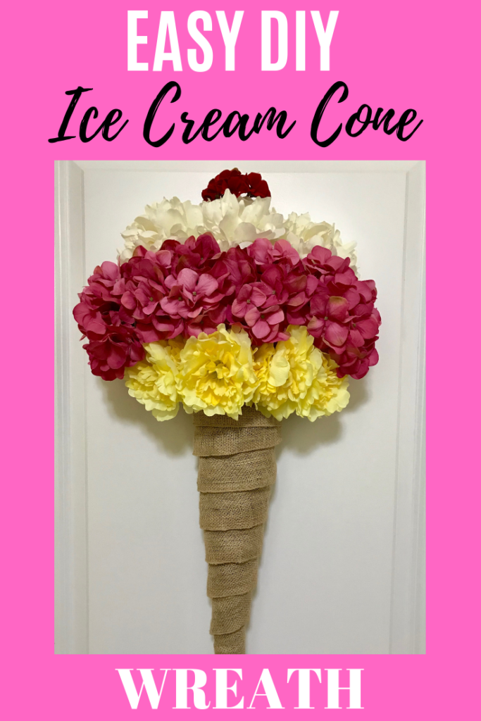 Easy Summer Crafts - How to Make an Ice Cream Wreath