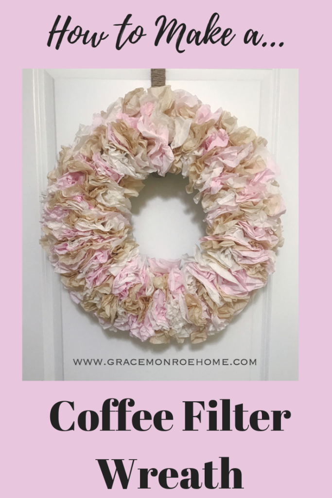 How to Make a Wreath Using Coffee Filters
