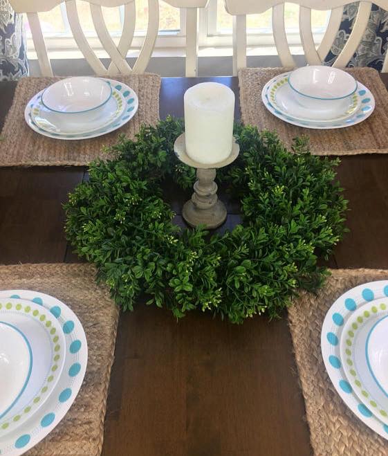 Farmhouse Style Boxwood Wreath