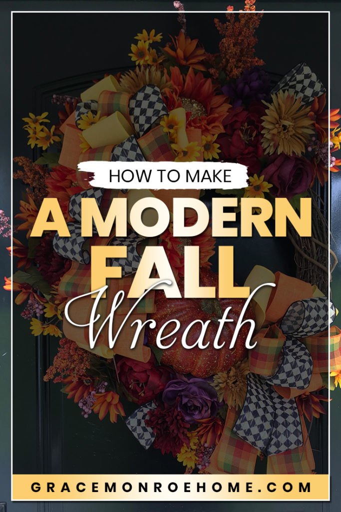 How to Make a DIY Fall Wreath with a Modern Twist!
