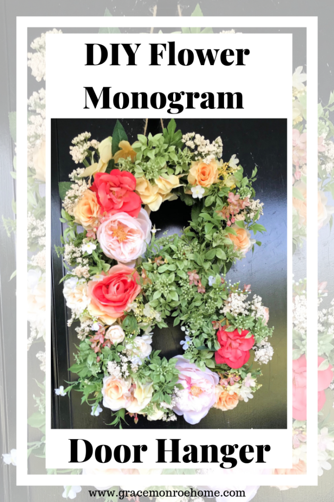 How to Make a Floral Monogram Door Hanger