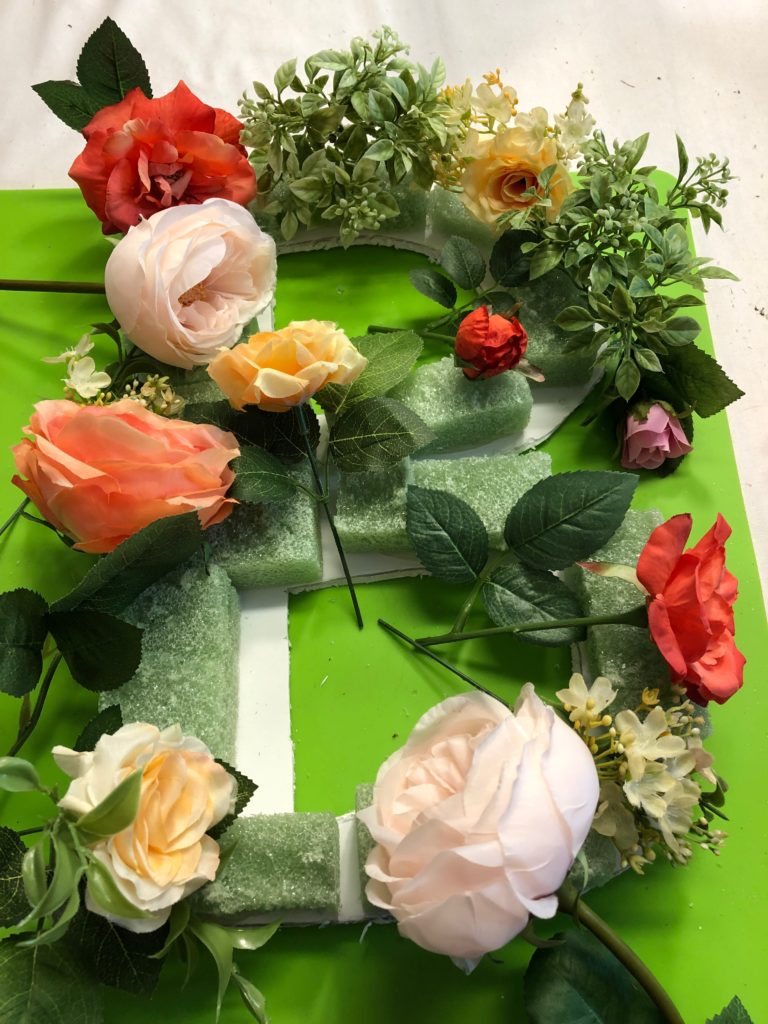 How To Make a Flower Door Hanger