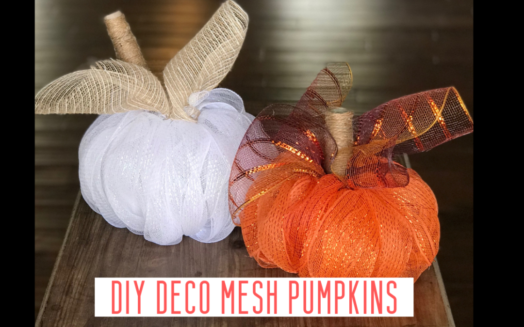 How To Make a Deco Mesh Pumpkin