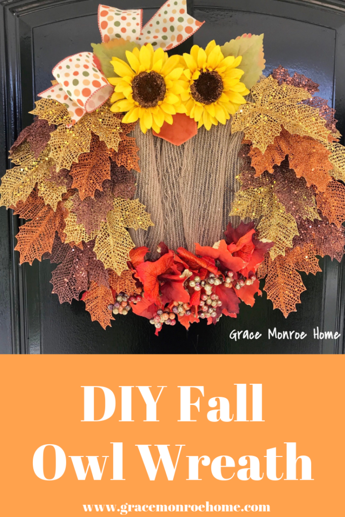 DIY Owl Wreath - Super Easy Fall Wreath to Make!
