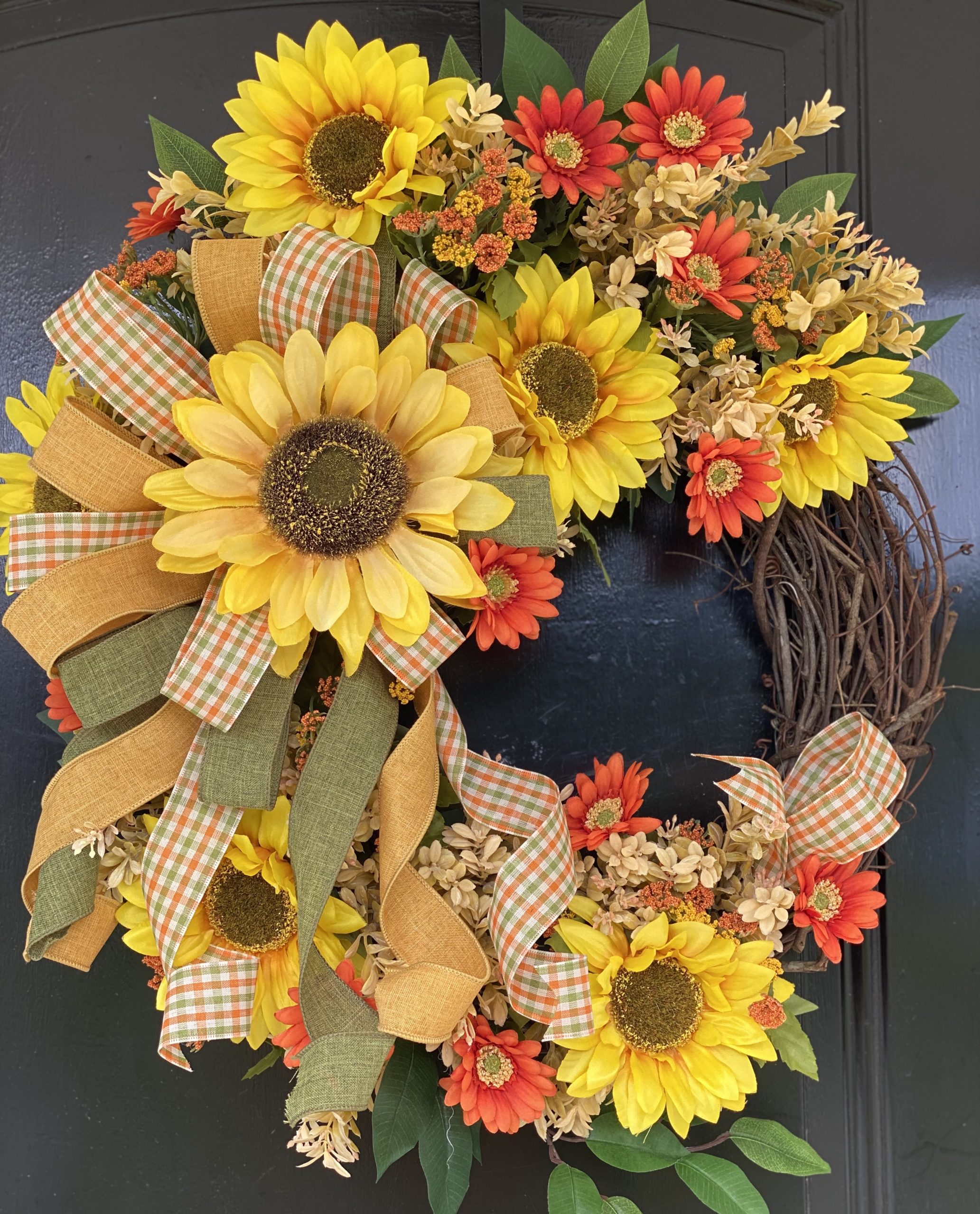 Fall Sunflower Wreath | Grace Monroe Home