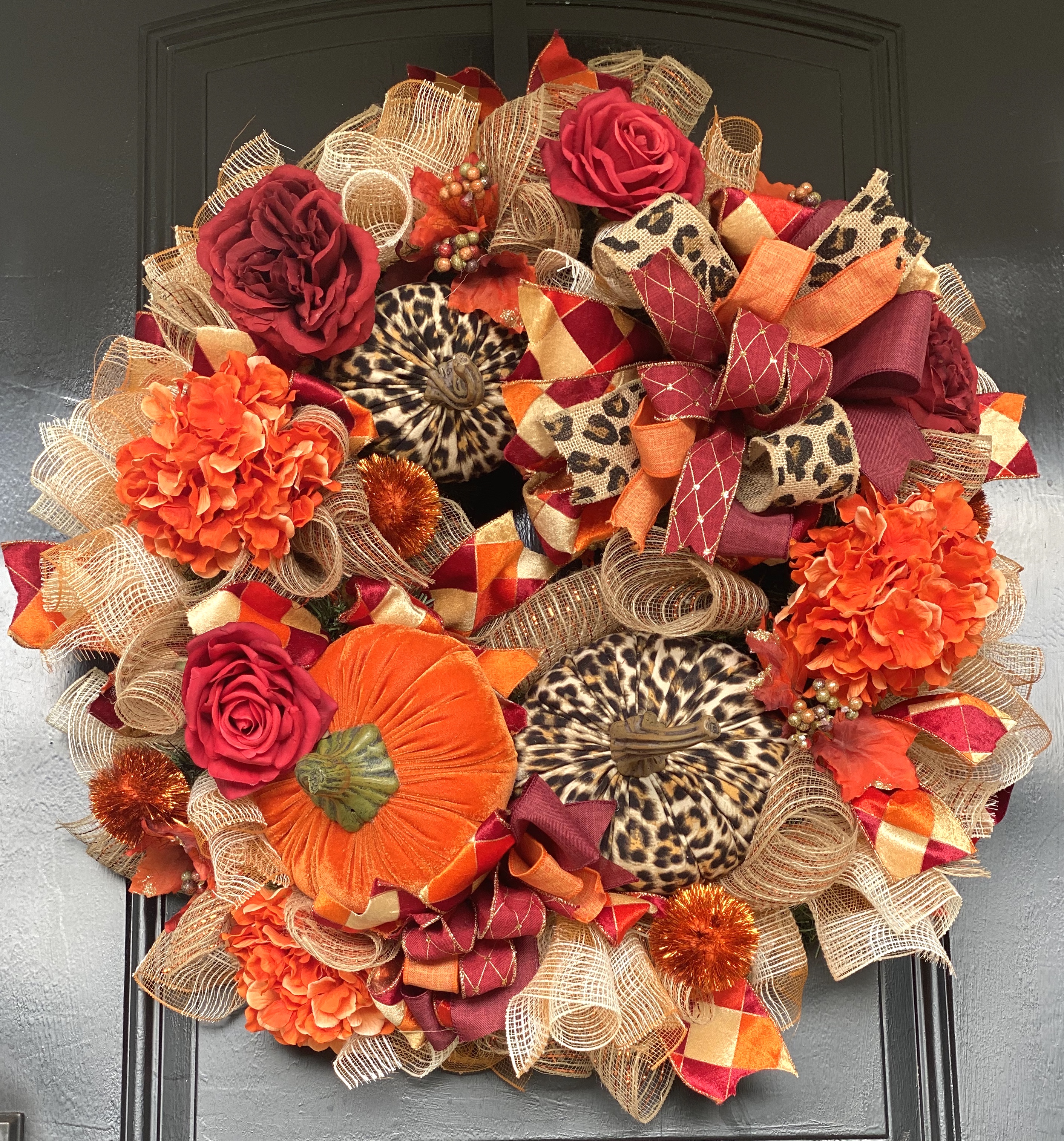 DIY Fall Wreath With Deco Mesh | Grace Monroe Home